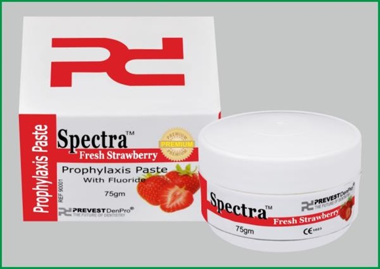 Prevest Denpro Spectra Strawberry PROPHY PASTE WITH FLUORIDE 75 g Free Shipping.