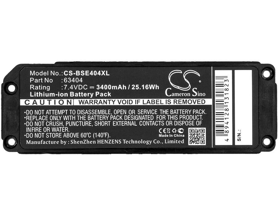 3400mAh Speaker Battery For Bose 413295,Soundlink Mini P/N: 063404,063287 25.16W