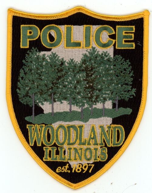 ILLINOIS IL WOODLAND POLICE NICE SHOULDER PATCH SHERIFF
