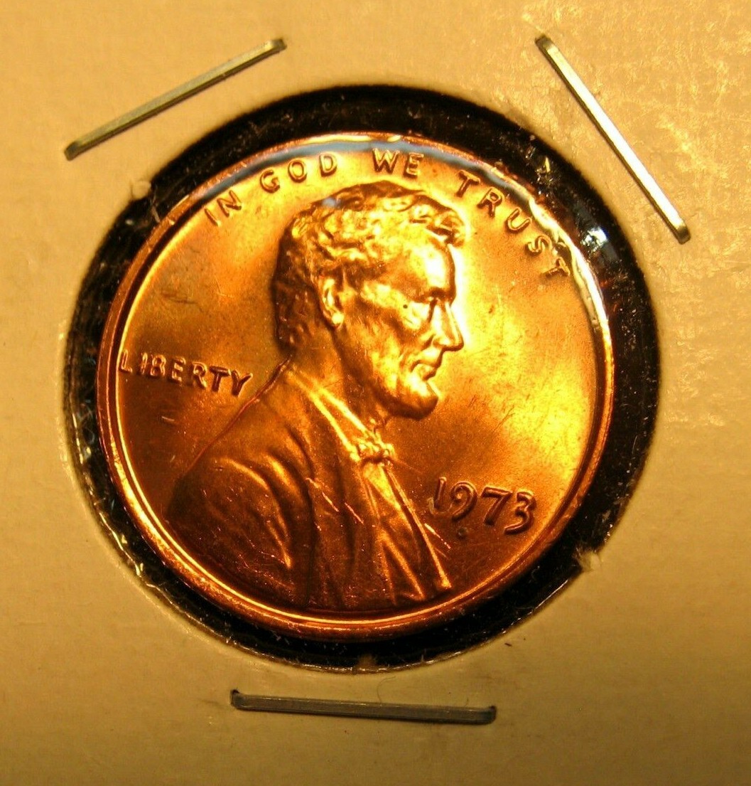 1973 - P  Lincoln  Memorial  Cent  BU Red Nice  US  Coin Combinding Shipping