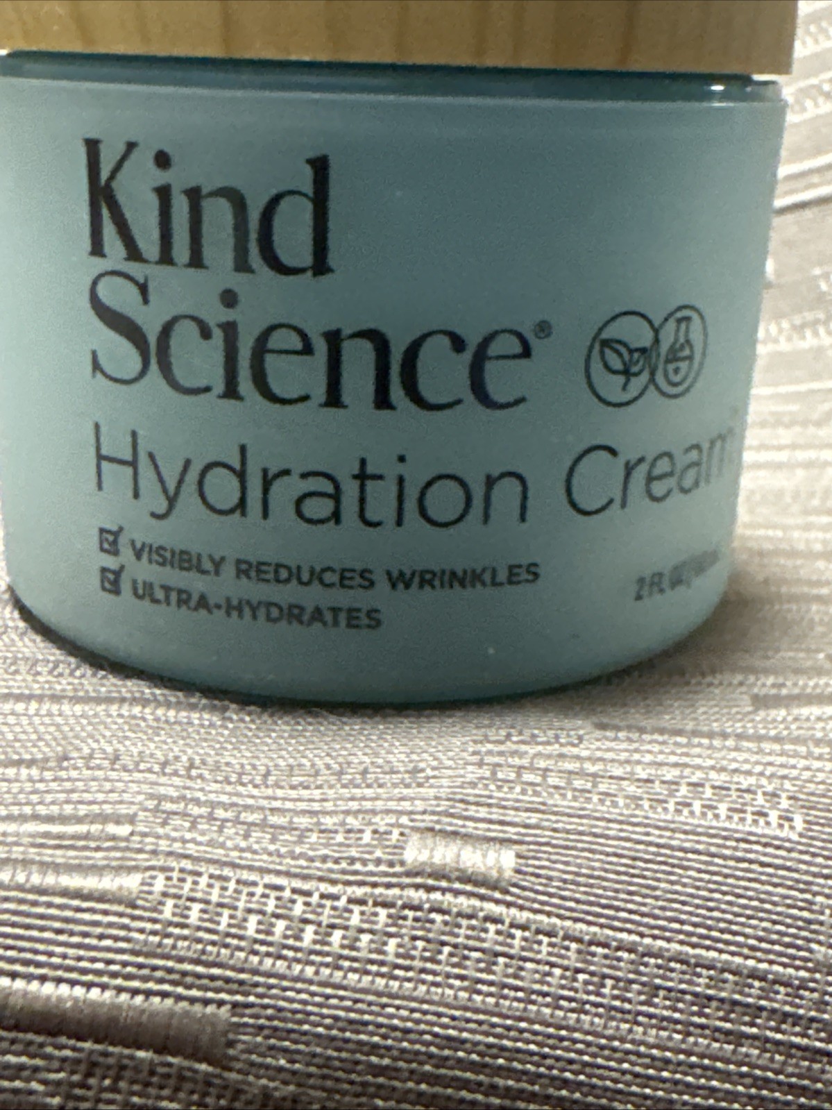Kind Science Hydration Cream Moisturizer Reduces Wrinkles, Ultra Hydrates 2 Oz