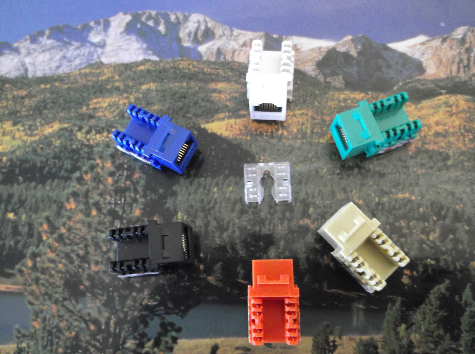 Cat6 Keystone Jacks in Green 15 Pcs Pack US Same Day Shipping