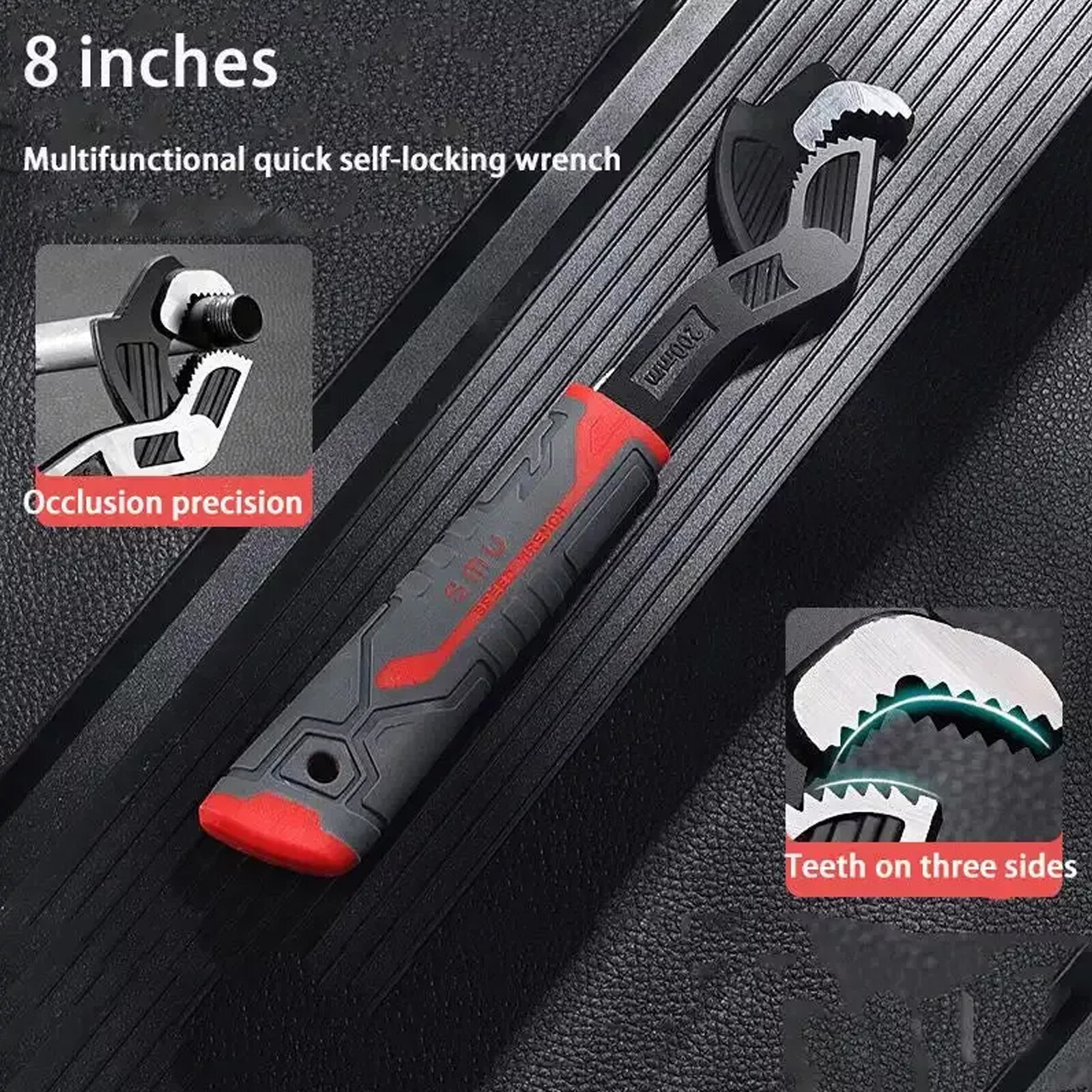 Multifunctional Self-Locking Pipe Wrench Tool, Hand Manual , Adjustable Wrench