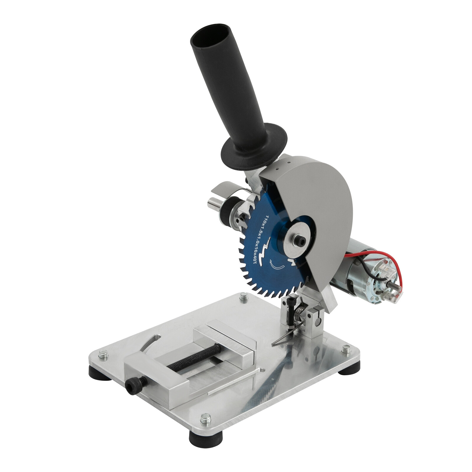 45 Degree Micro Cutting Machine DIY Drill Small Aluminum Alloy Table Saw Cutting