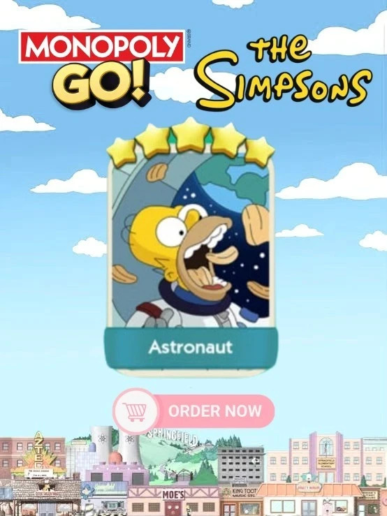 Monopoly Go Stickers Astronaut - Monopoly Go set 19