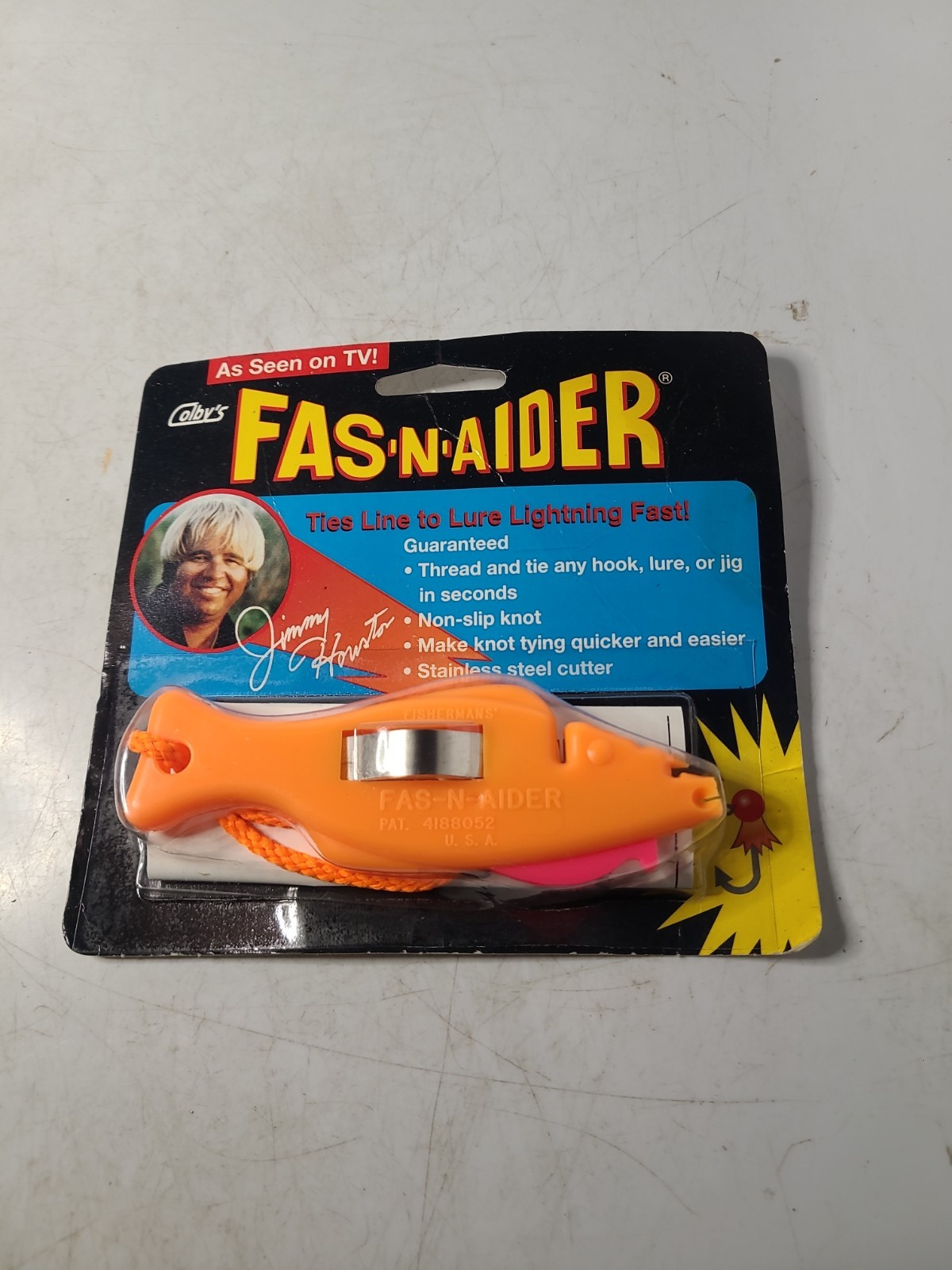 Jimmy Houston's FAS-N-AIDER  Ties Fishing Line To Lure In Seconds By Colby
