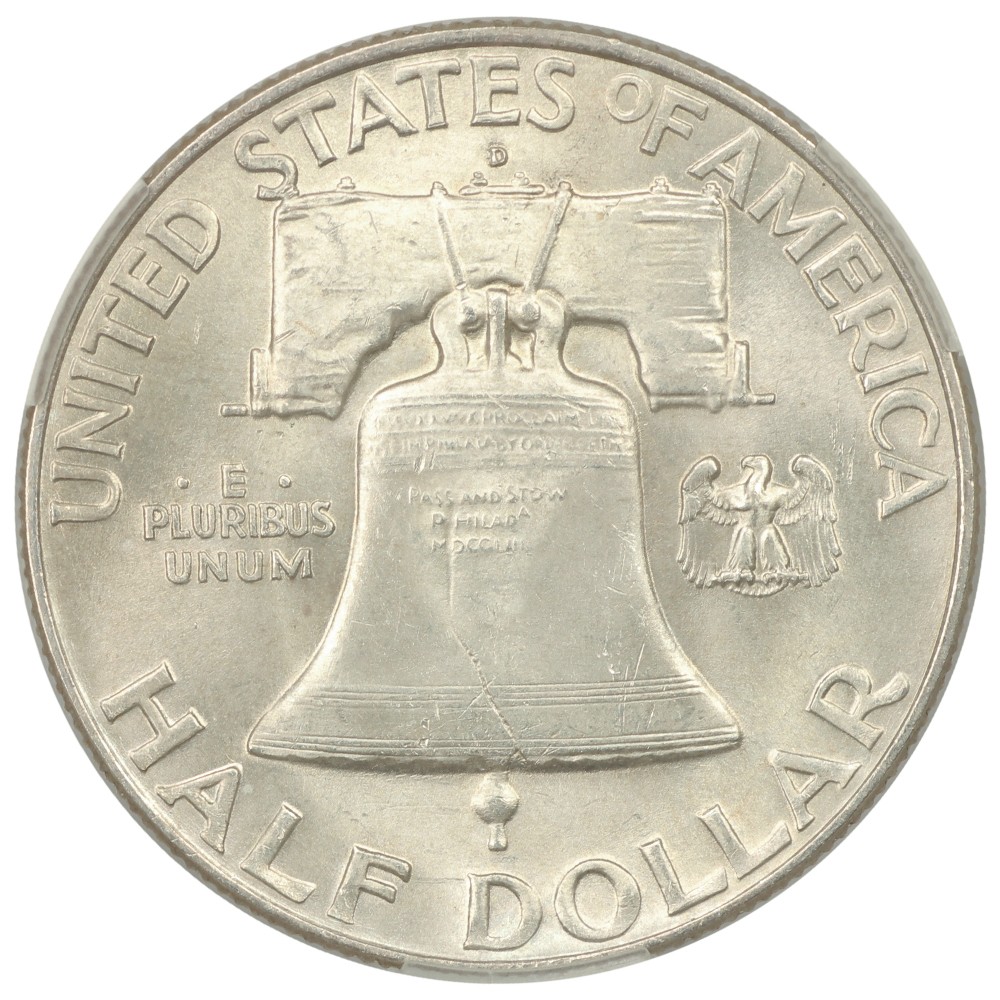 1951-D 50C CACG MS63FBL - Franklin Half Dollar