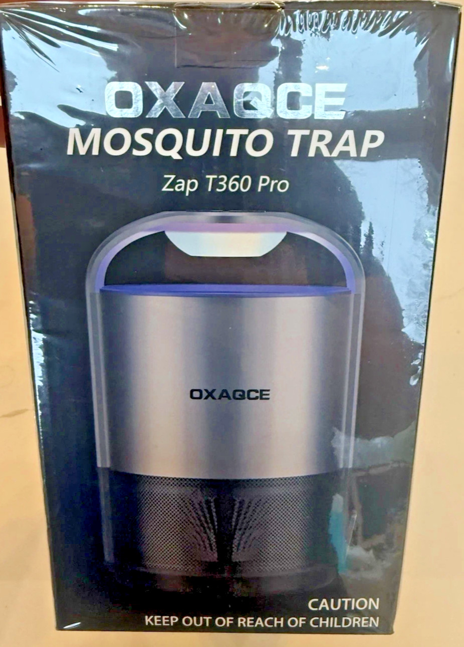 OXAQCE Mosquito Trap ZAP T360 PRO New Sealed In Box Color - BLACK