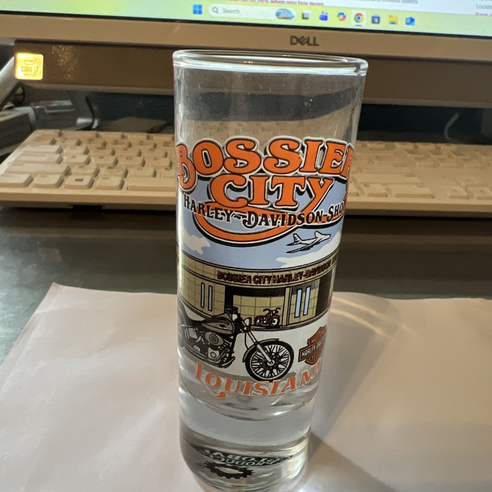 Bossier City Harley Davidson Louisiana Shot Glass