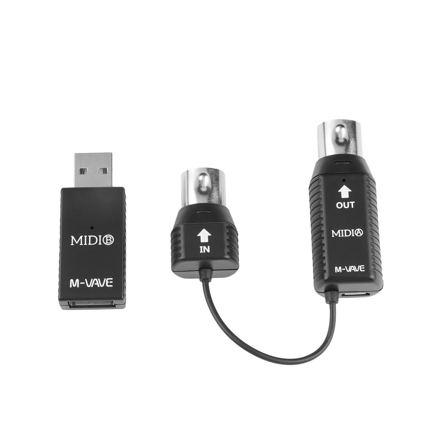 M-VAVE Wireless MIDI Adapter USB MIDI Interface Bluetooth Adapter Plug and Play