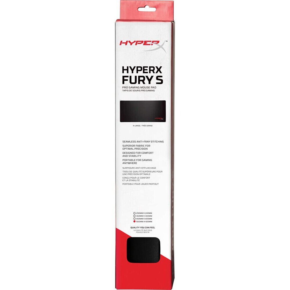 HyperX Fury S Pro X-Large Gaming Mouse Pad, Black - 4P5Q9AA