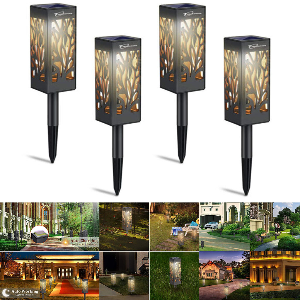 4/6Pcs Solar Pathway Lights Outdoor Waterproof Lights LED Landscape Lights