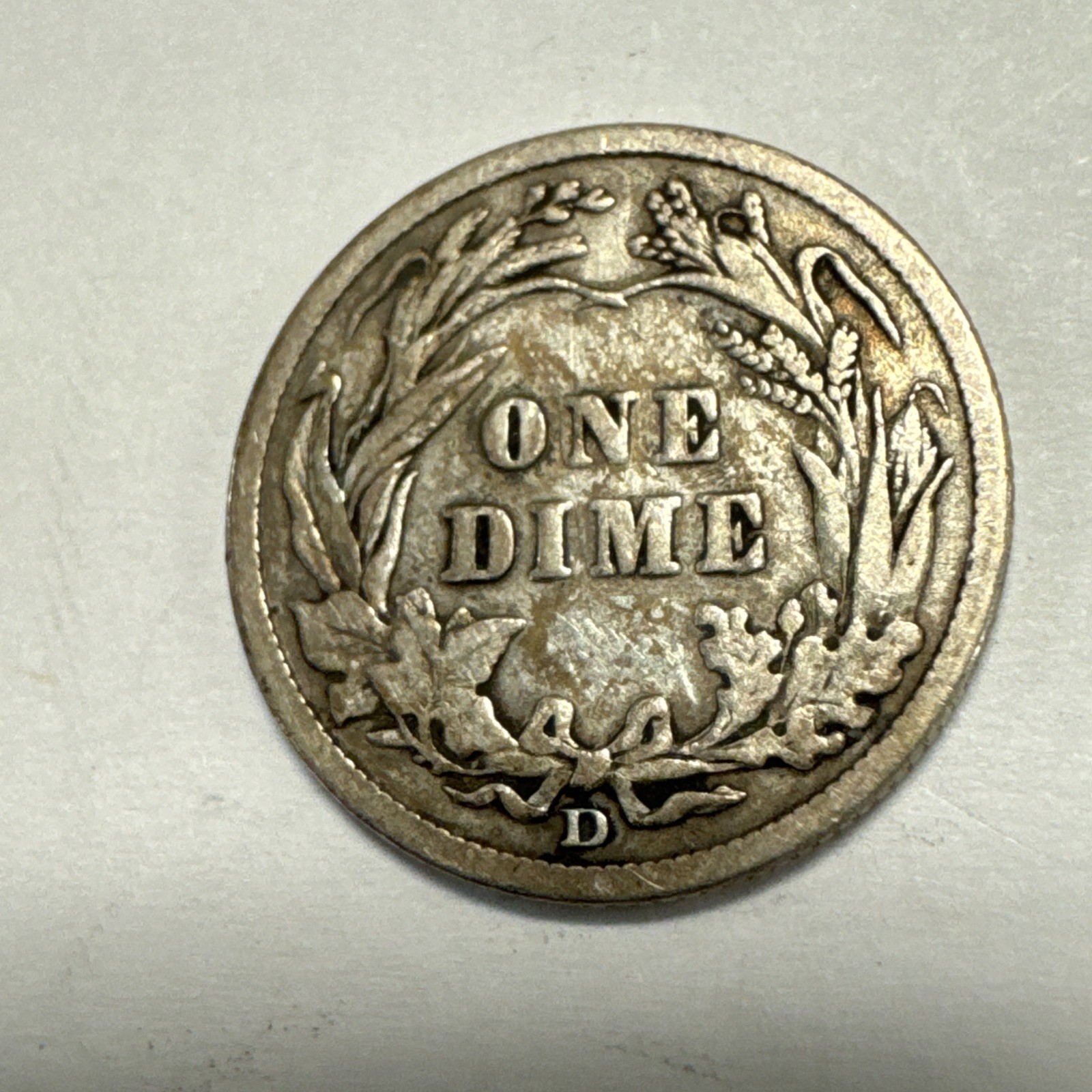1910-D Barber Silver Dime VF