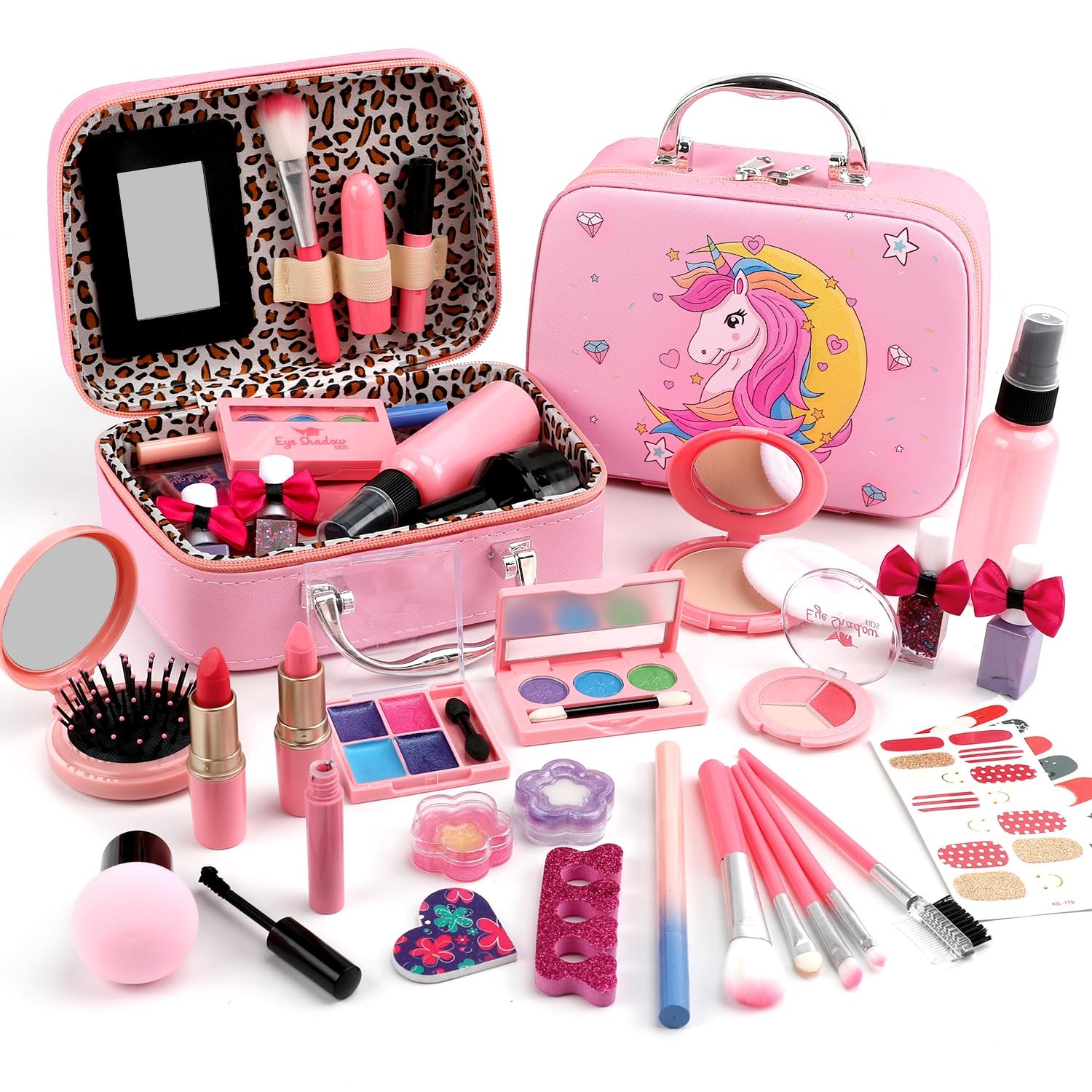 For Ideahome Kids Washable Makeup Girl Toys - Real Make Up Set, Little Small