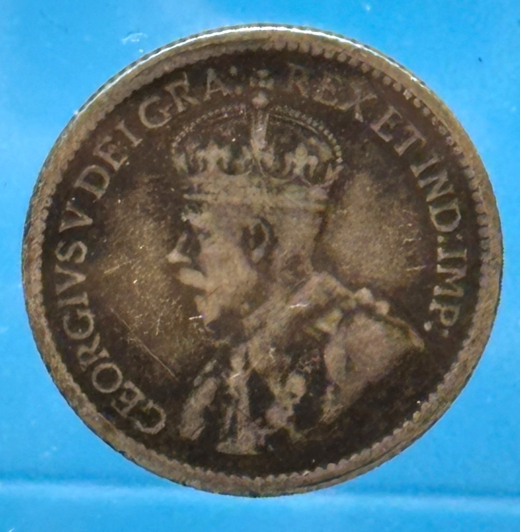 1920 Canada 5 Cents Silver King George V