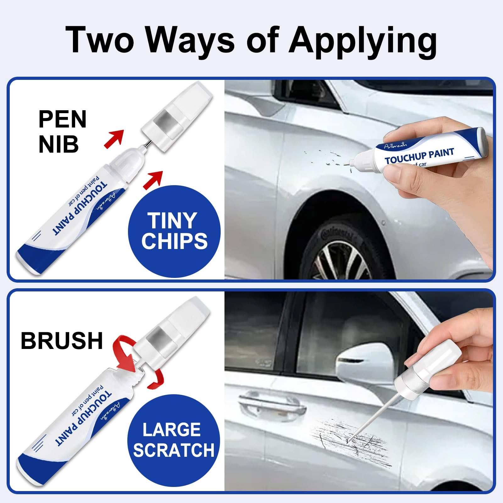 Silver Zynith(PSE/SSE) Touch Up Paint for JEEP-Exact Match–Chips and Nicks Ca...
