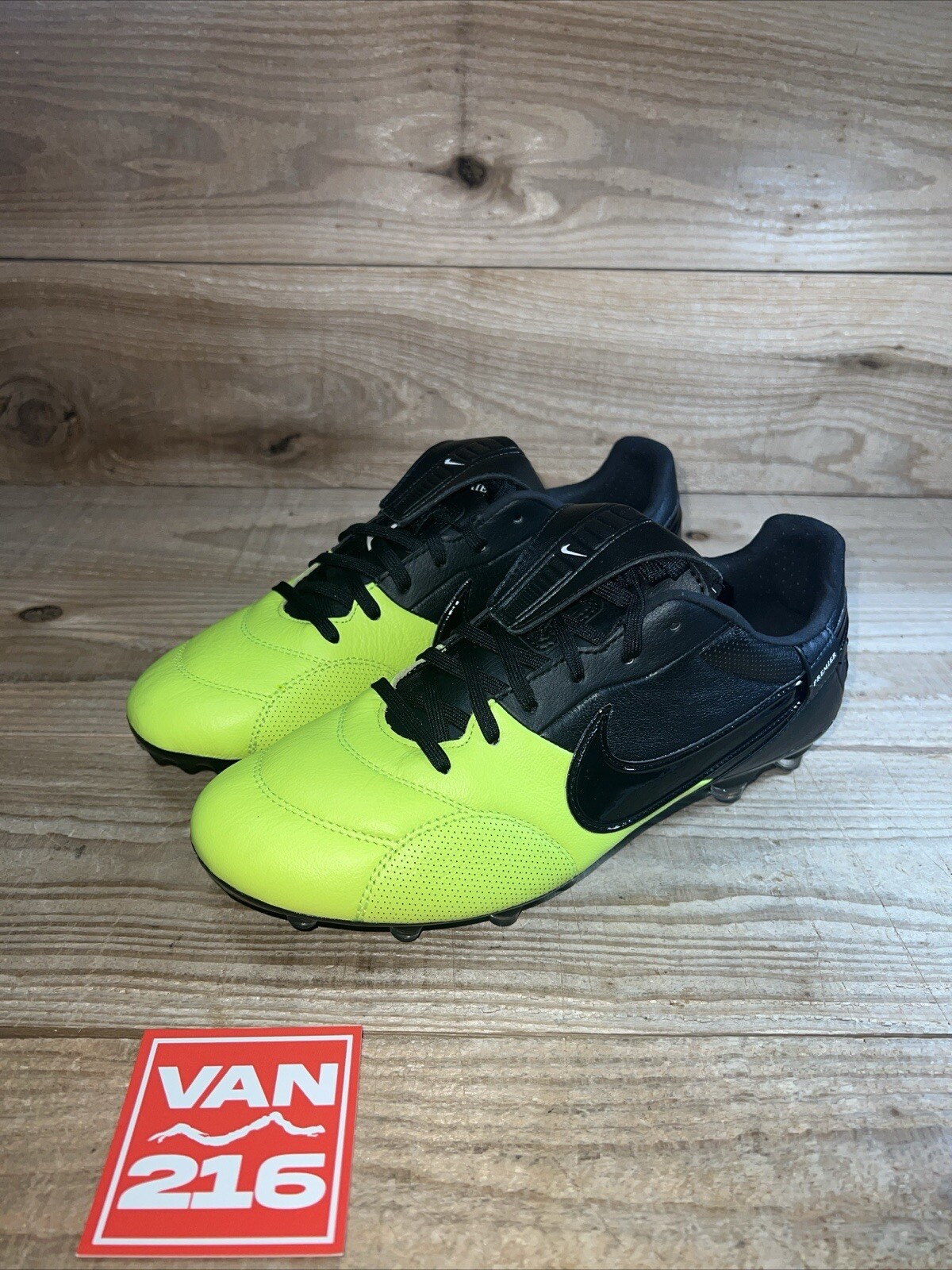 NEW SZ 7M/8.5W Nike Premier 3 FG Firm Ground Soccer Cleats Black Volt AT5889-009