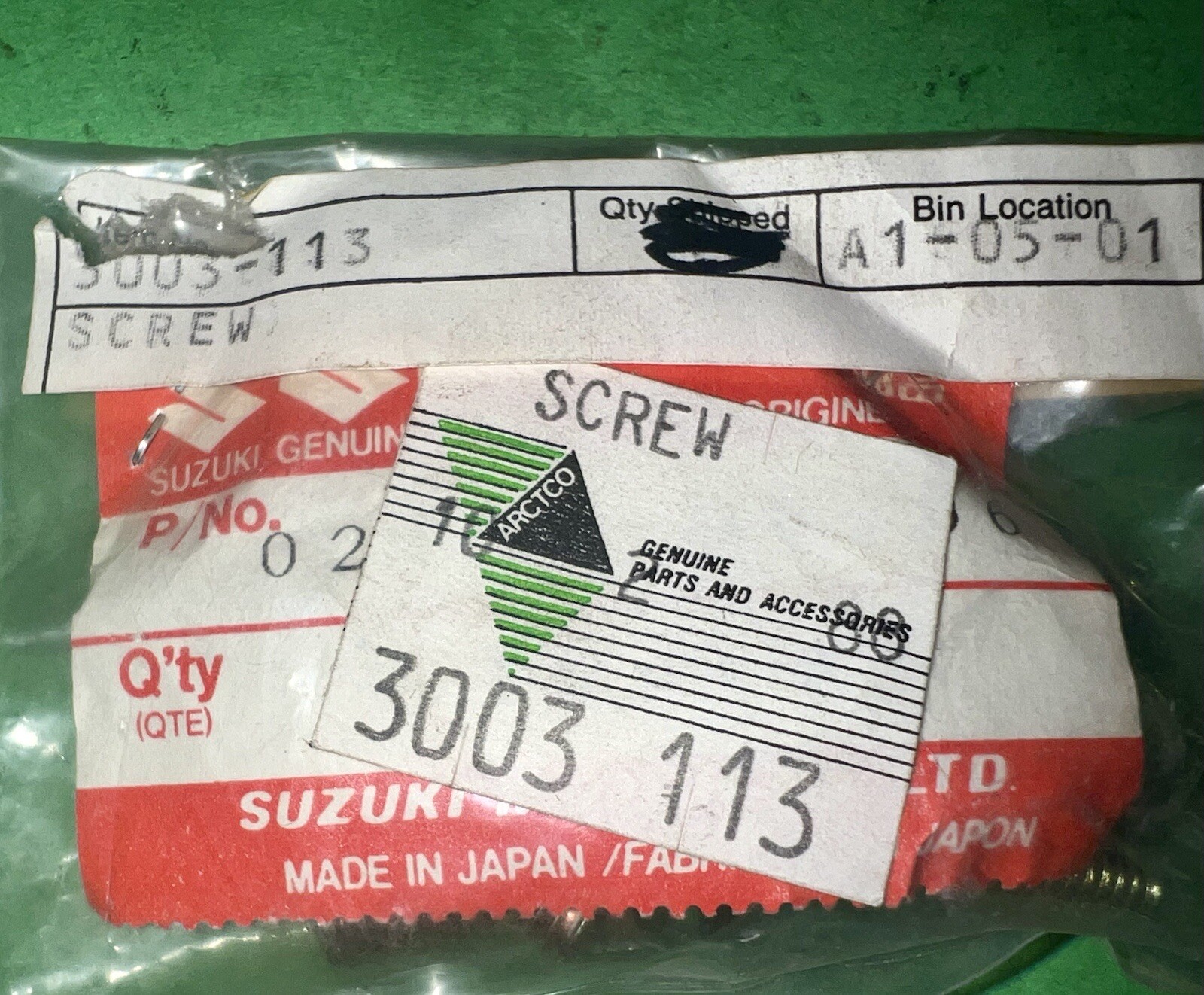 Arctic Cat OEM 6X20 Screw 3003-113 (or 3003-395) (pack Of 2) New