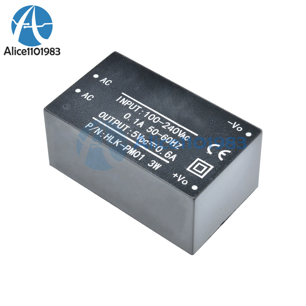 2PCS HLK-PM01 AC-DC 220V to 5V Step-Down Power Supply Module Household Switch