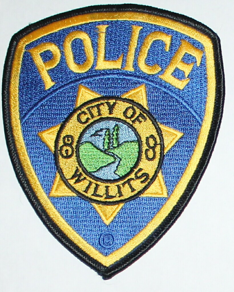 CITY OF WILLITS POLICE Mendocino County California CA PD patch with ©