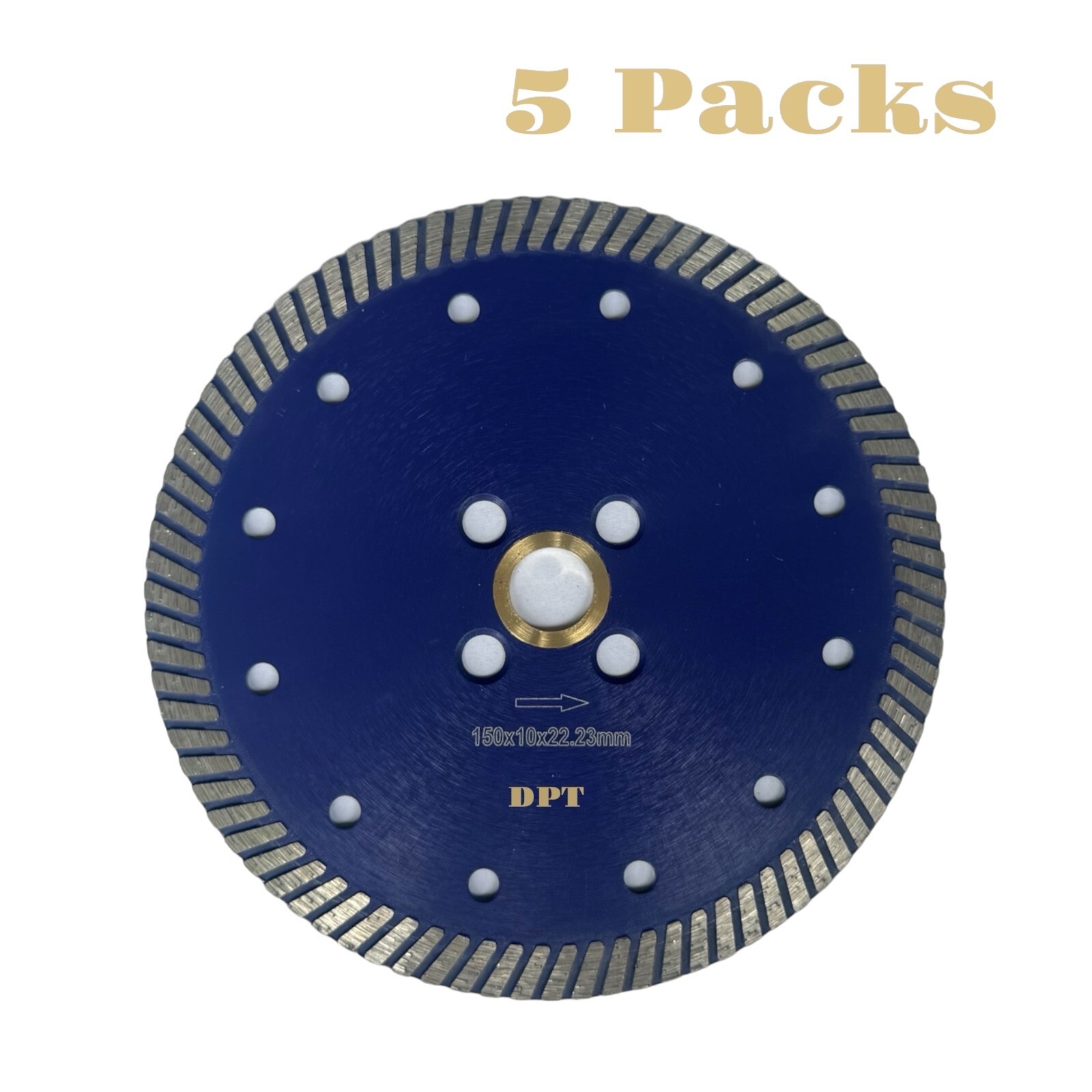 5 Pack 6 Inch Diamond Saw Blades for Granite Cutting High Performance Stone Tool