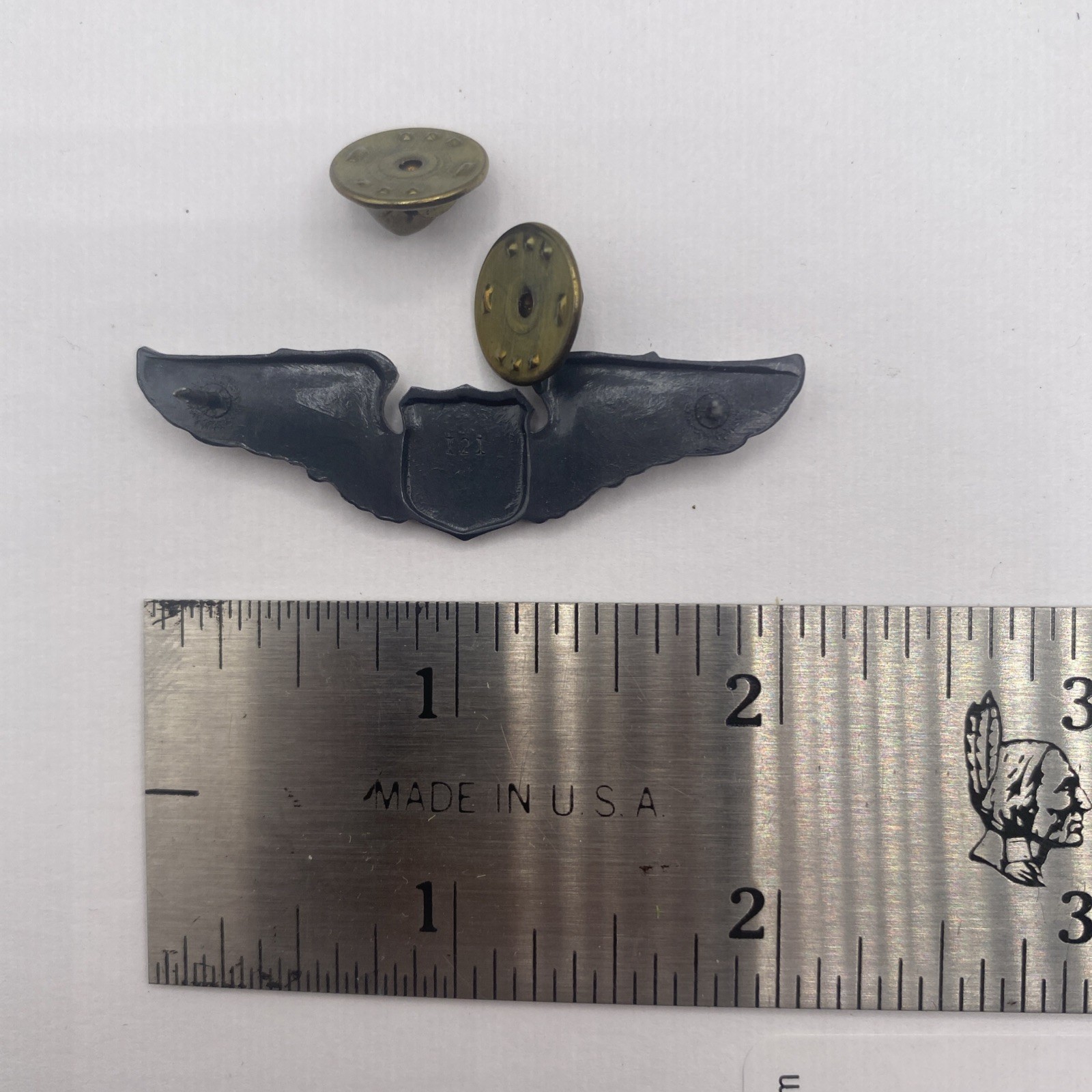 USAF 2 Inch Pilot Wings Reverse Clutch Back Military Pin