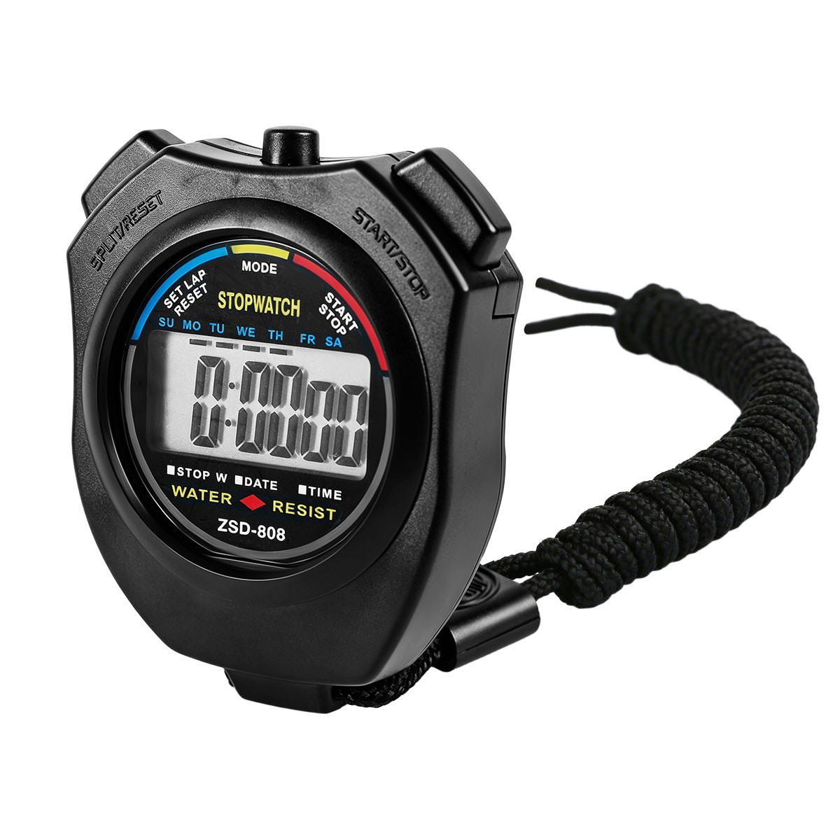 Durable Waterproof Digital Chronograph Multi-function LCD Timer Stopwatch New