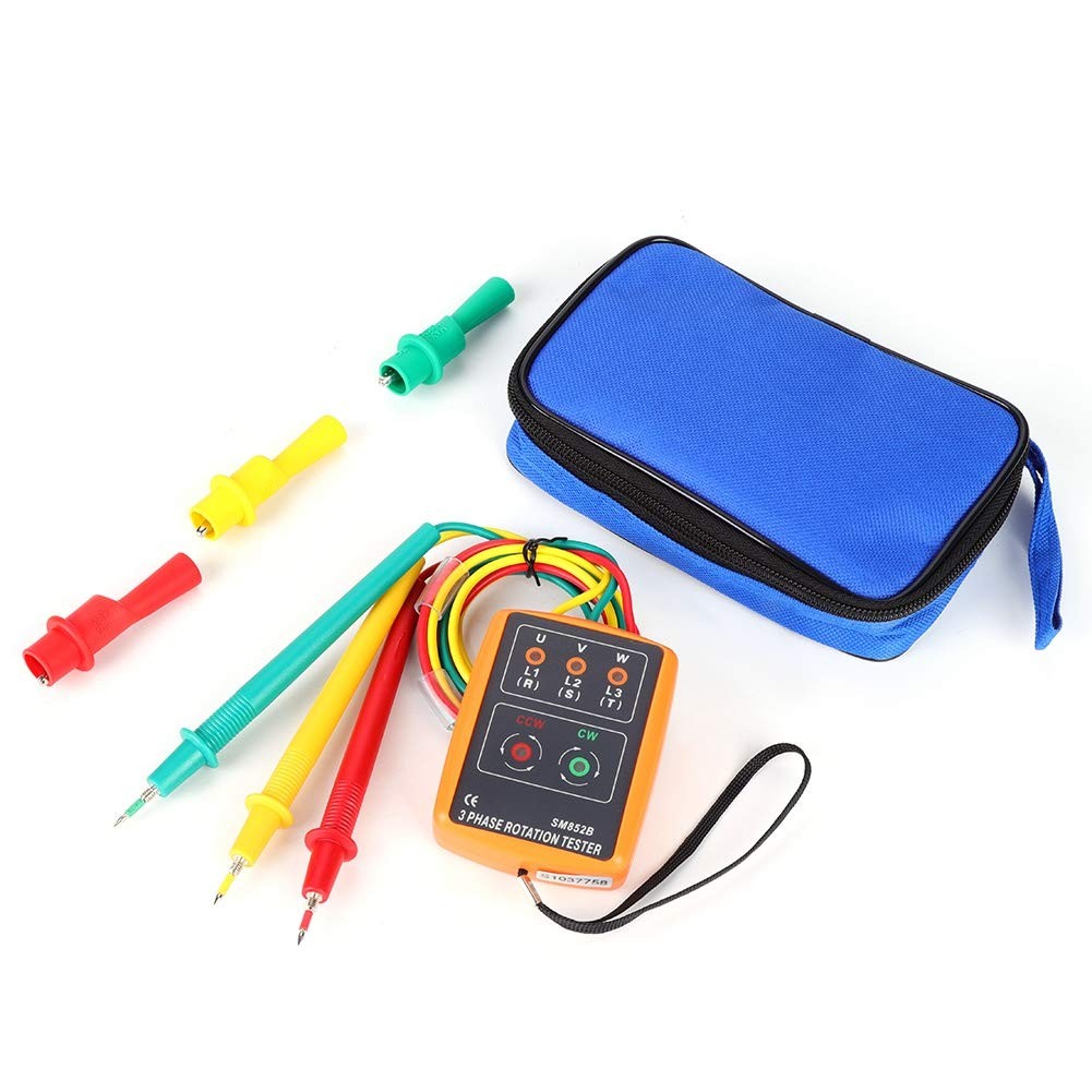 Sequence Rotation Tester, SM852B, 3 Phase, 60V~600V AC