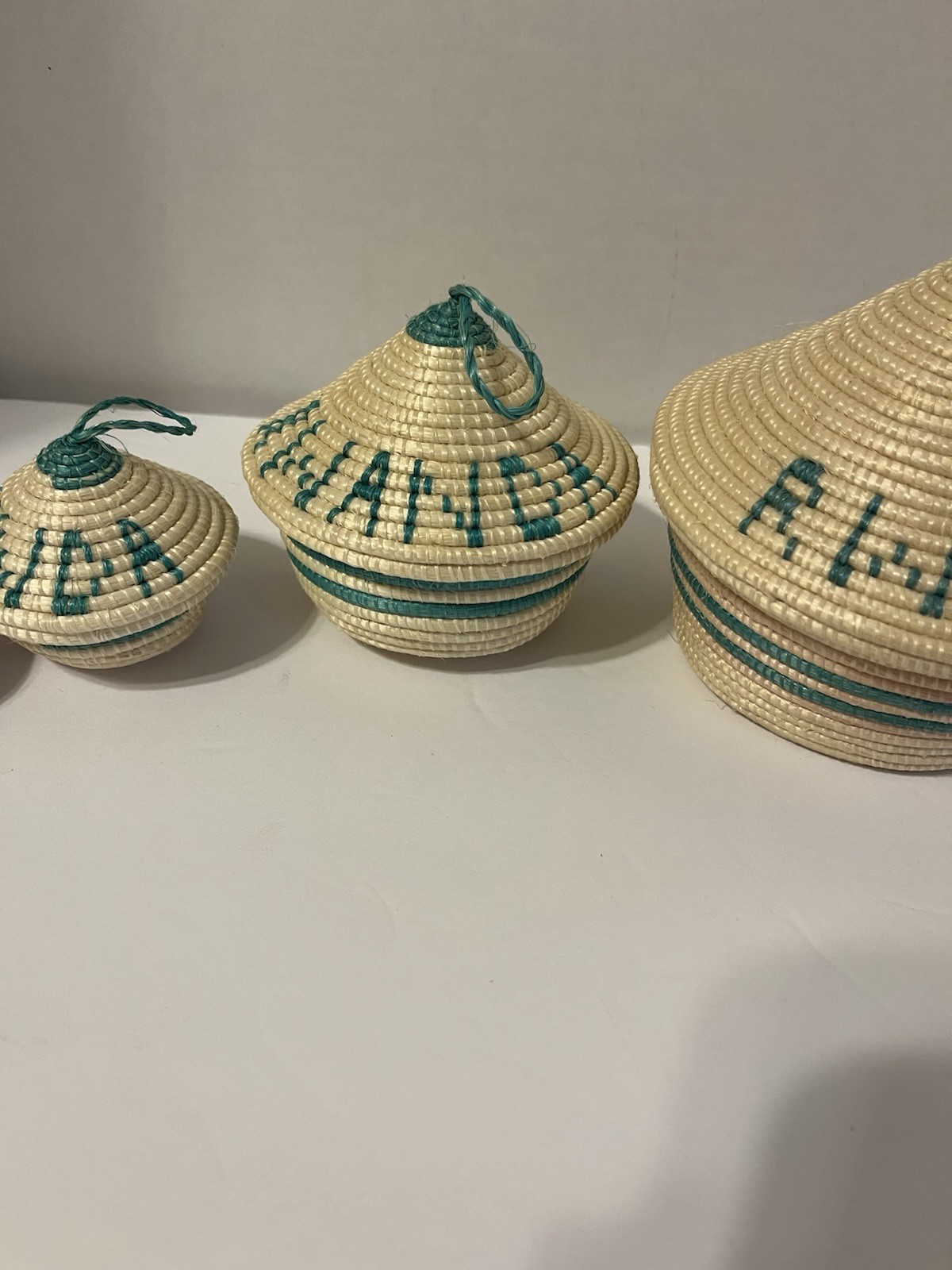 5 Rwandan Agaseke Nesting Baskets