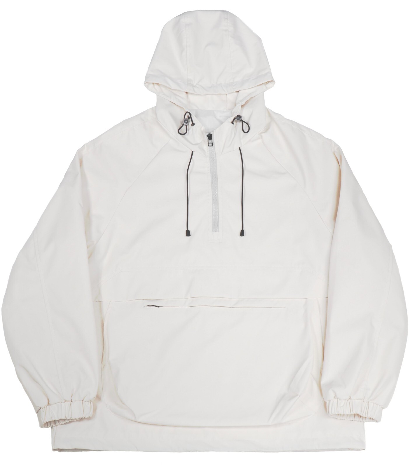 White Tactical Waterproof Anorak Ripstop Jacket Military Pullover Windbreaker