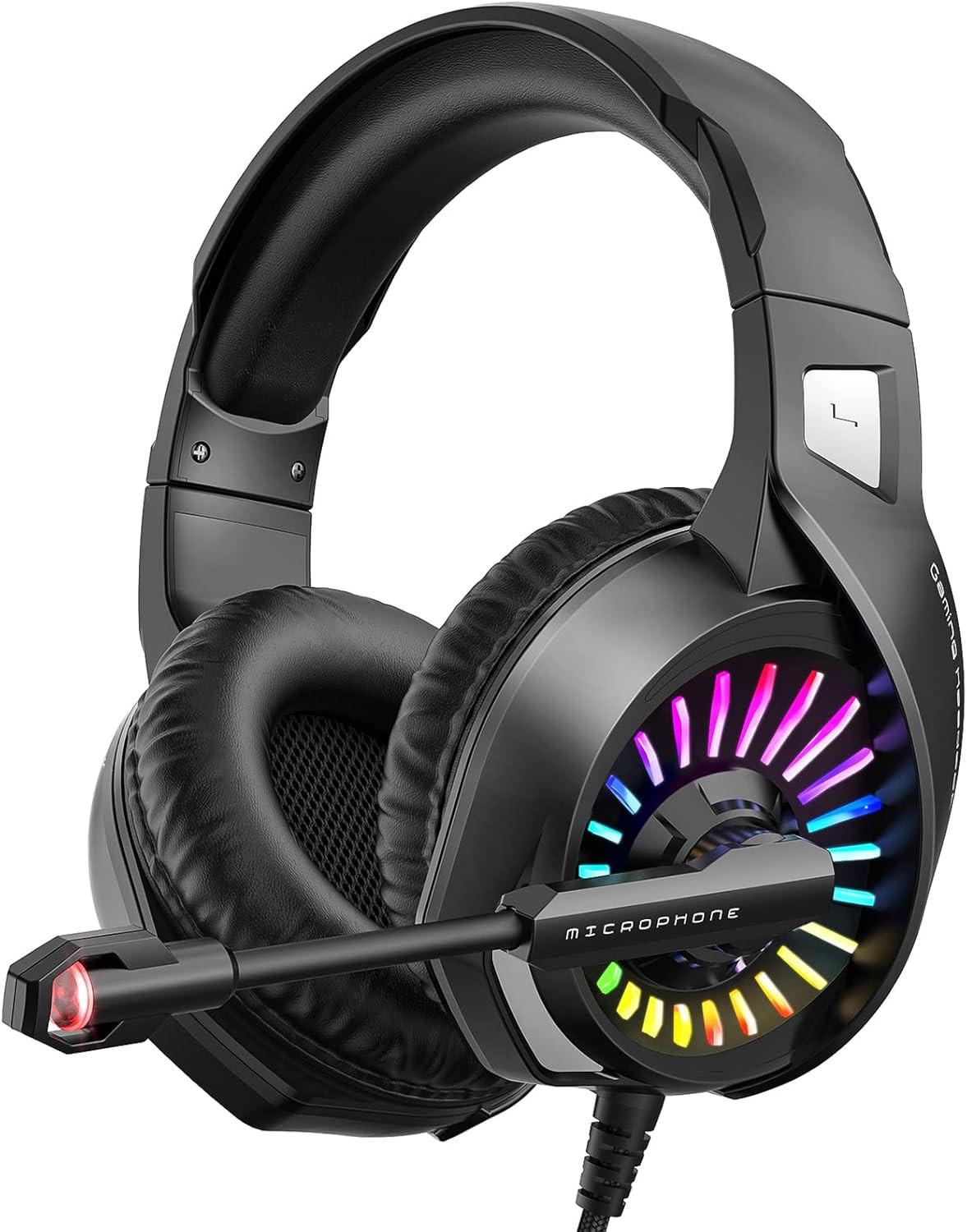 ZIUMIER Gaming Headset with Microphone, Compatible with PS4 PS5 Xbox One PC Lapt