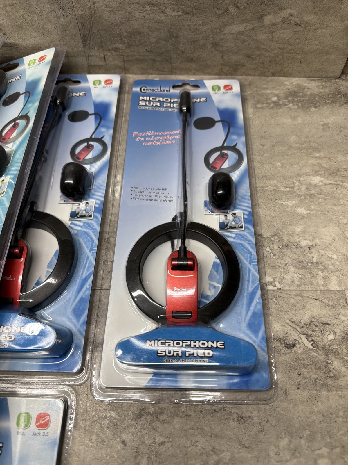 Lot Of 19 Connectland MIC-CNL-606 CL-ME-606 Multimedia Desktop Microphone, New