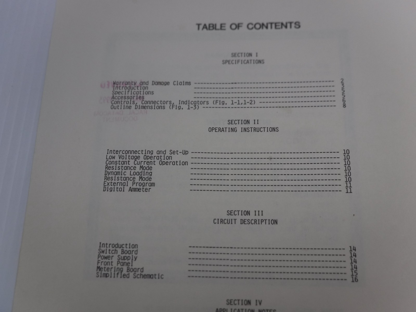 ACDC EL301 Electronic Load Control Module Manual 5/82/500