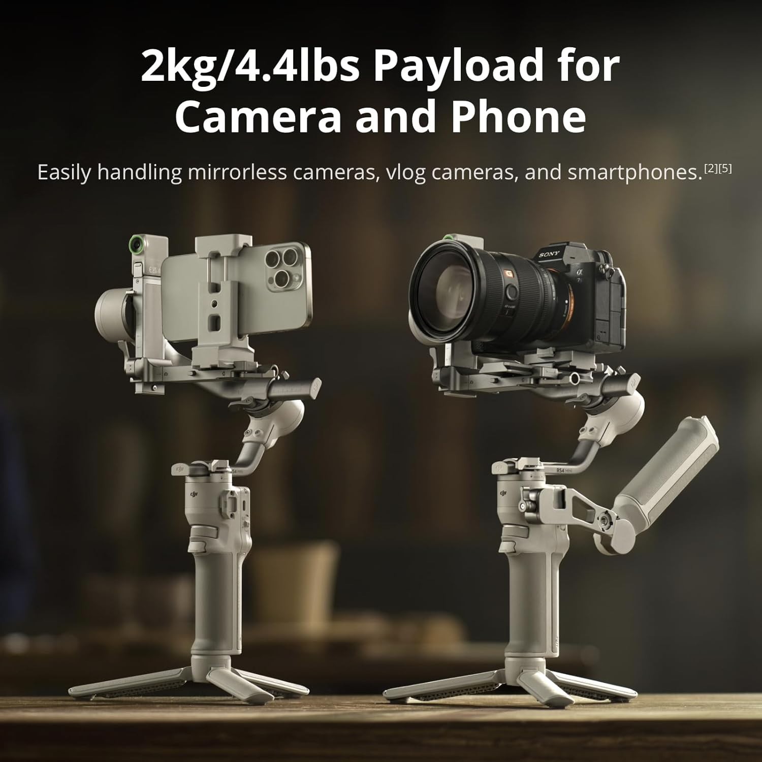 DJI RS 4 Mini Combo–Compact 3-Axis Gimbal Stabilizer,Vertical Shooting, Tracking