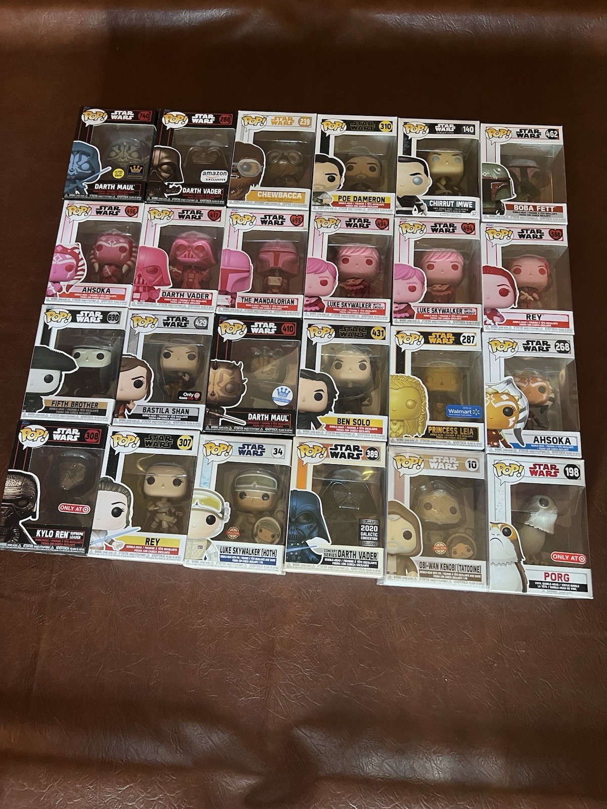 Funko Pop Star Wars Mixed Lot 24 Boxed Figures
