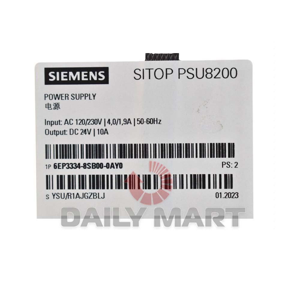 New In Box SIEMENS 6EP3334-8SB00-0AY0 6EP3 334-8SB00-0AY0 Power Supply