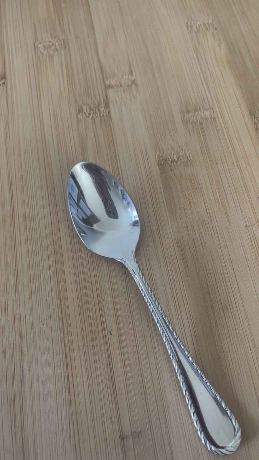 Oneida BELMONT-LYONS Outlined Rope Glossy Stainless TEASPOON 6"