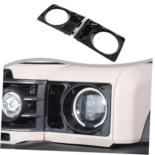 Car headlight frame Compatible with Ineos Grenadier 2020-2025 Piano Black