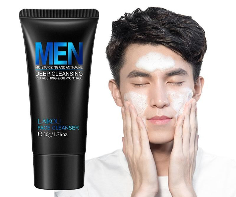 Men Facial Cleanser Face Wash Moisturizing Man Skin Care Oil Control 50g