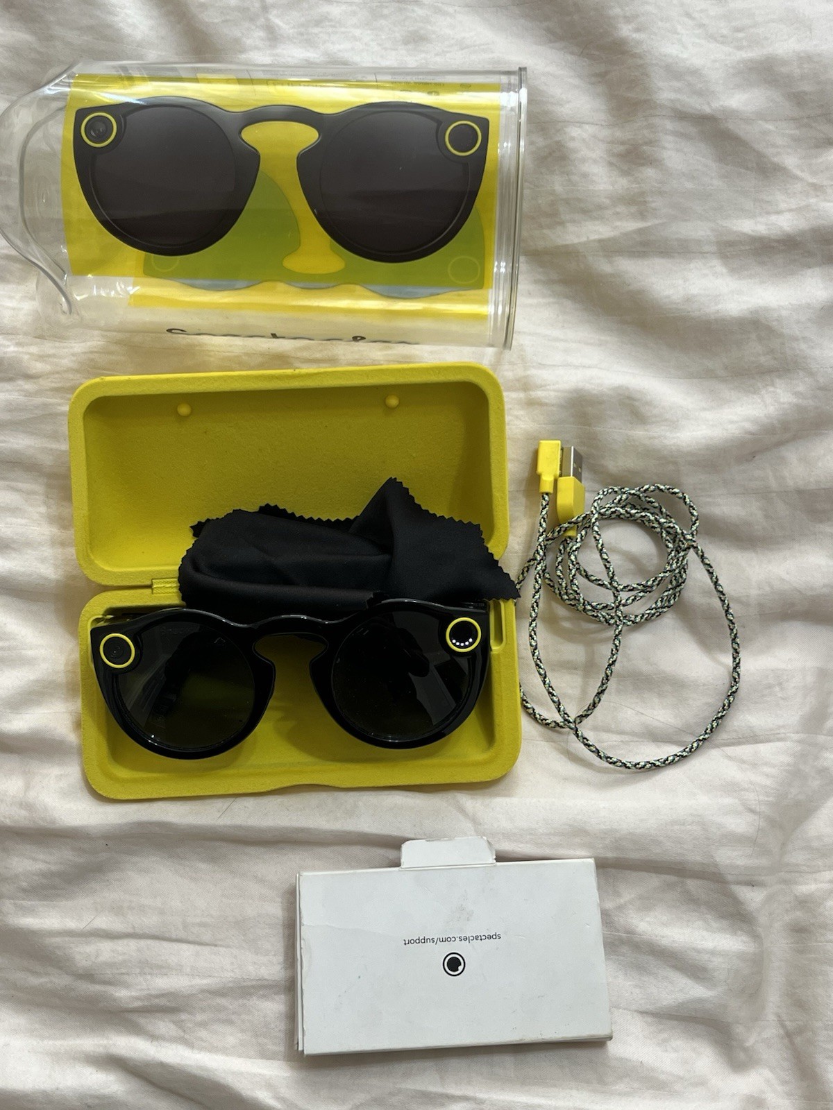 Snapchat Spectacles Camera Recording Sun Glasses! First Generation! ( Black )
