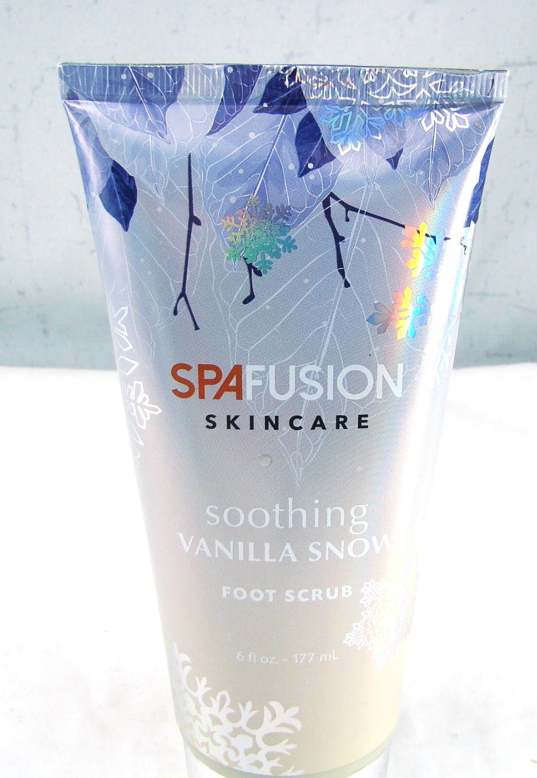 Spa Fusion VANILLA SNOW Foot Scrub 6 oz., 177 ml NEW NWOB