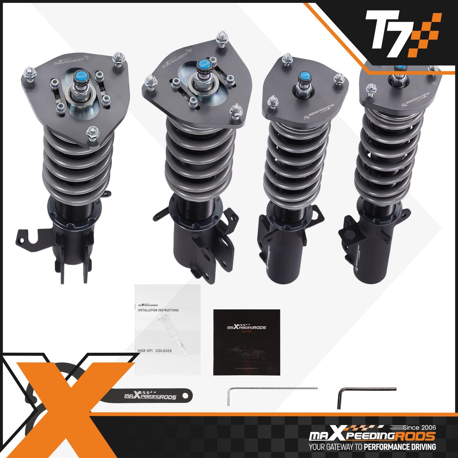 MaXpeedingrods COILOVER Struts Shocks Springs Kit For TOYOTA COROLLA 1987-2002