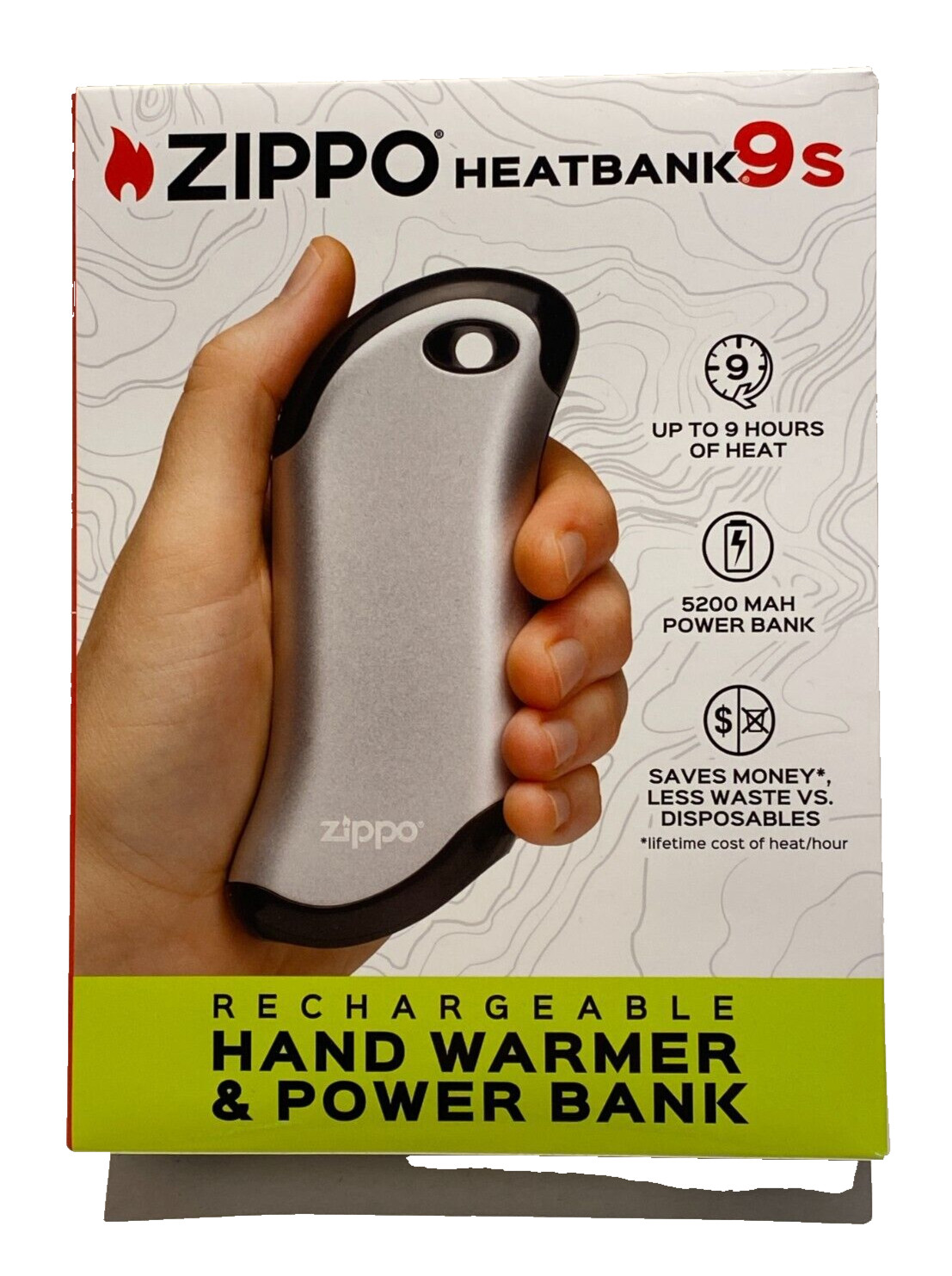 Zippo Heatbank 9S Rechargeable Hand Warmer & Powerbank - Brand New!