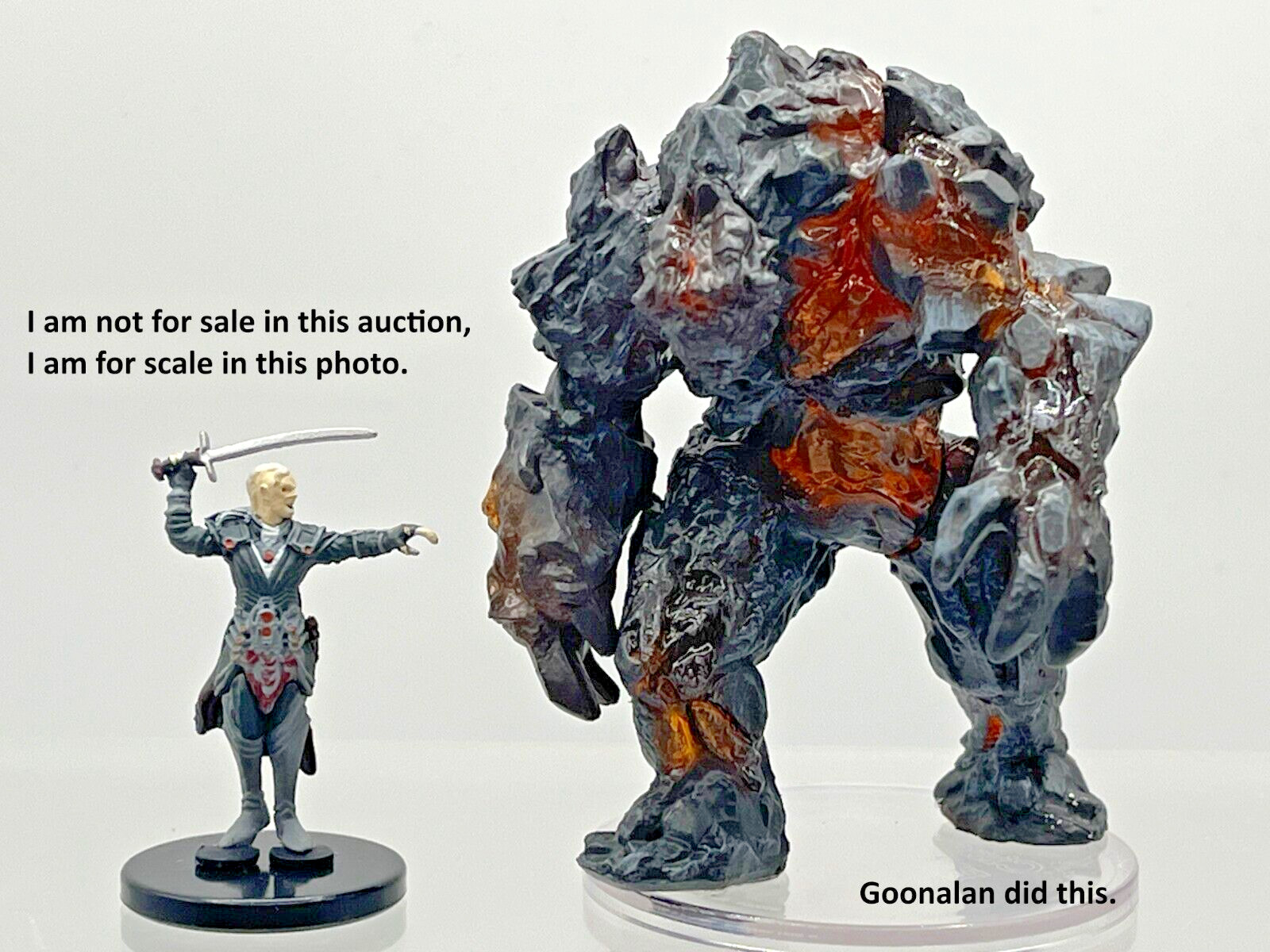 D&D Pathfinder Mini Critical Role Mons TalD1 02 Cinderslag Elemental VLARGE UNIQ