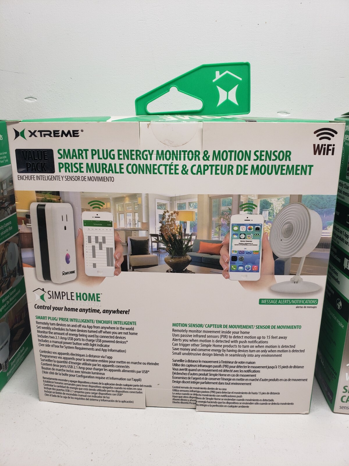 Simple Home Xtreme WiFi Motion Sensor Smart Door Window Sensor & Smart Plugs Lot