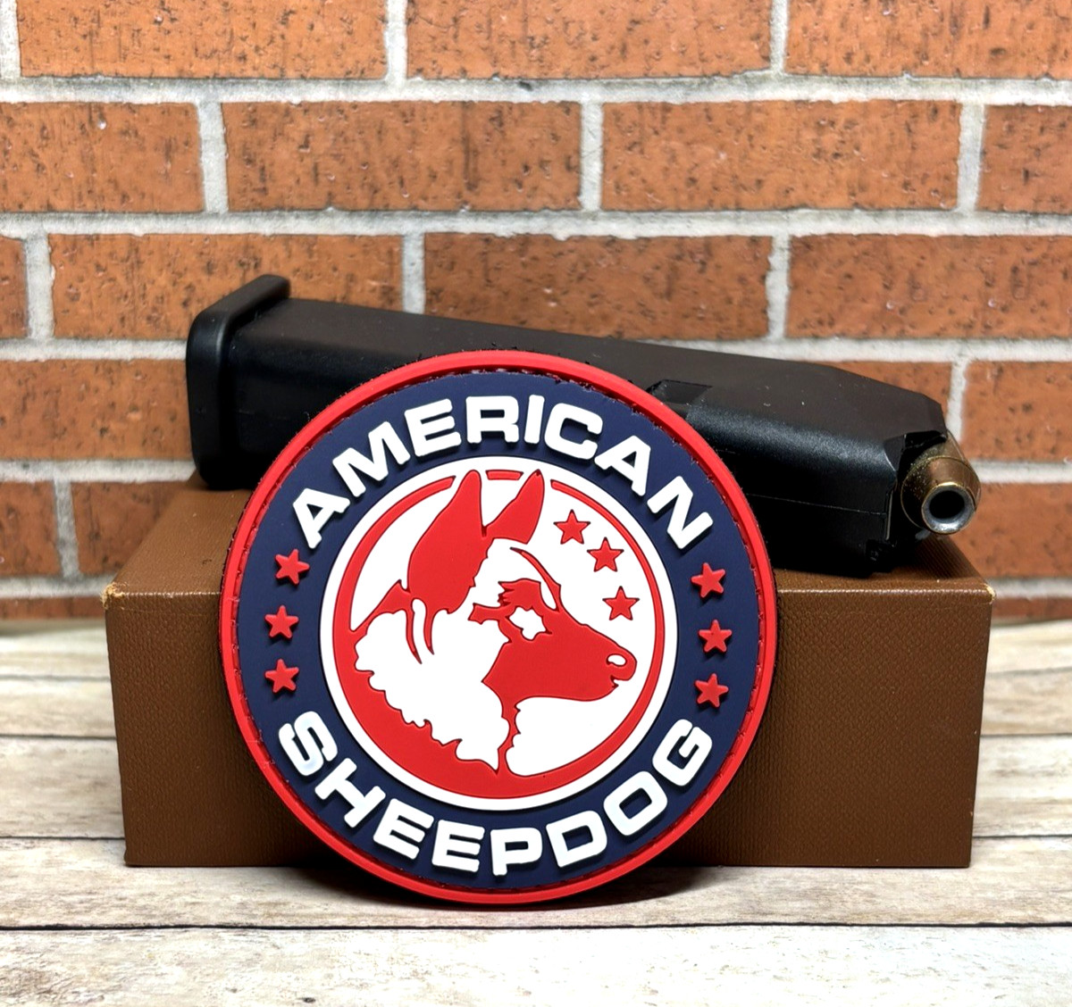 Tactical PVC Patch - American Sheepdog Patch - German Shepherd Morale Gun Patch
