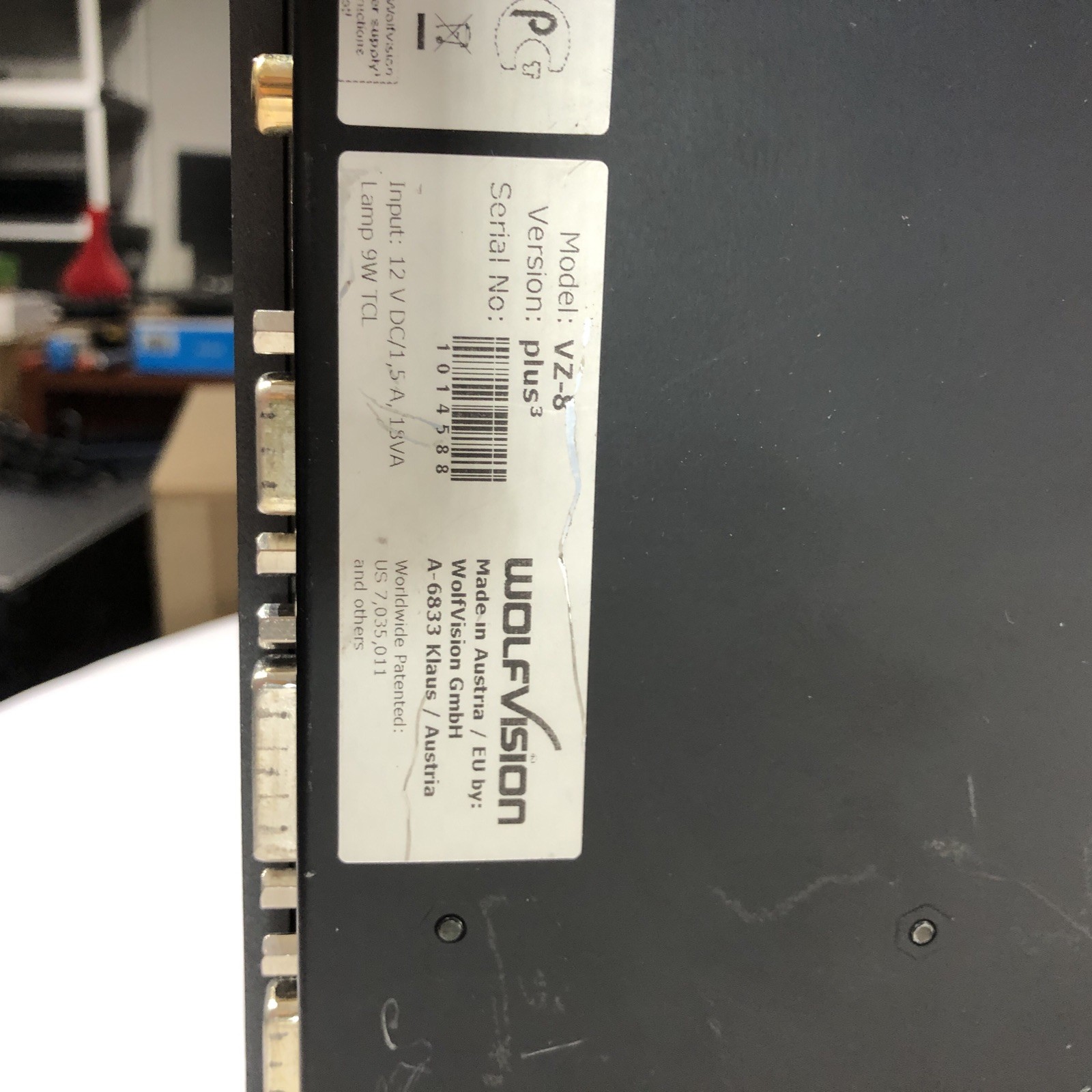 WolfVision VZ-8Plus³ Folding Overhead Visualizer- Works