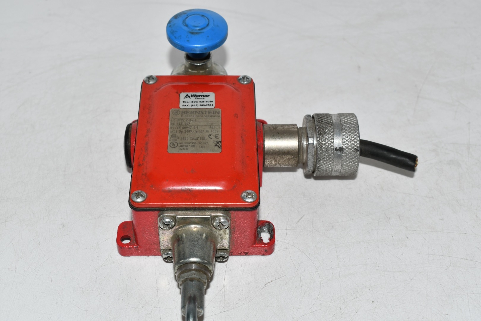 Warner Electric Bernstein 601.2441.907 Cable Pull Switches ROPE PULL SWITCH WITH