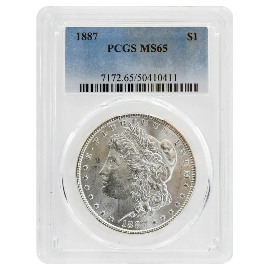 1887 Morgan Dollar MS65 PCGS
