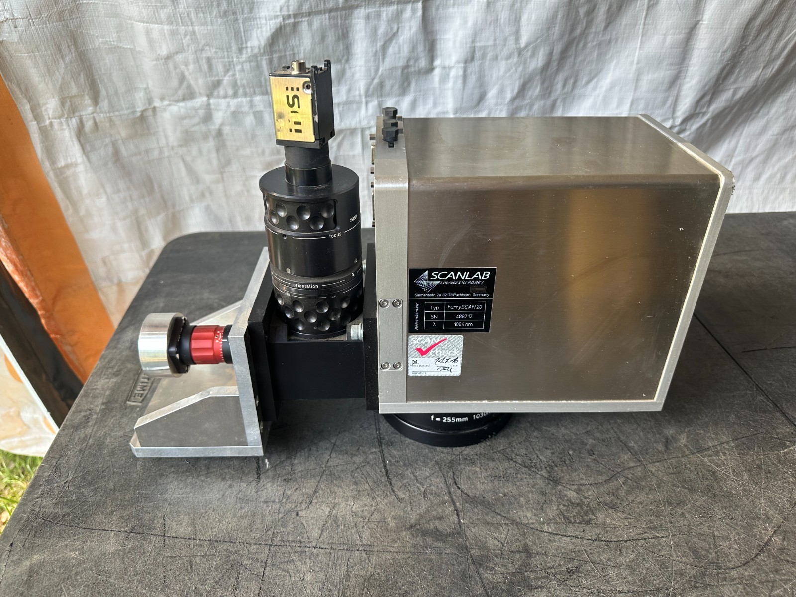 SCANLAB HURRYSCAN20 LASER GALVANOMETER & CAMERA ADAPTER & LENS